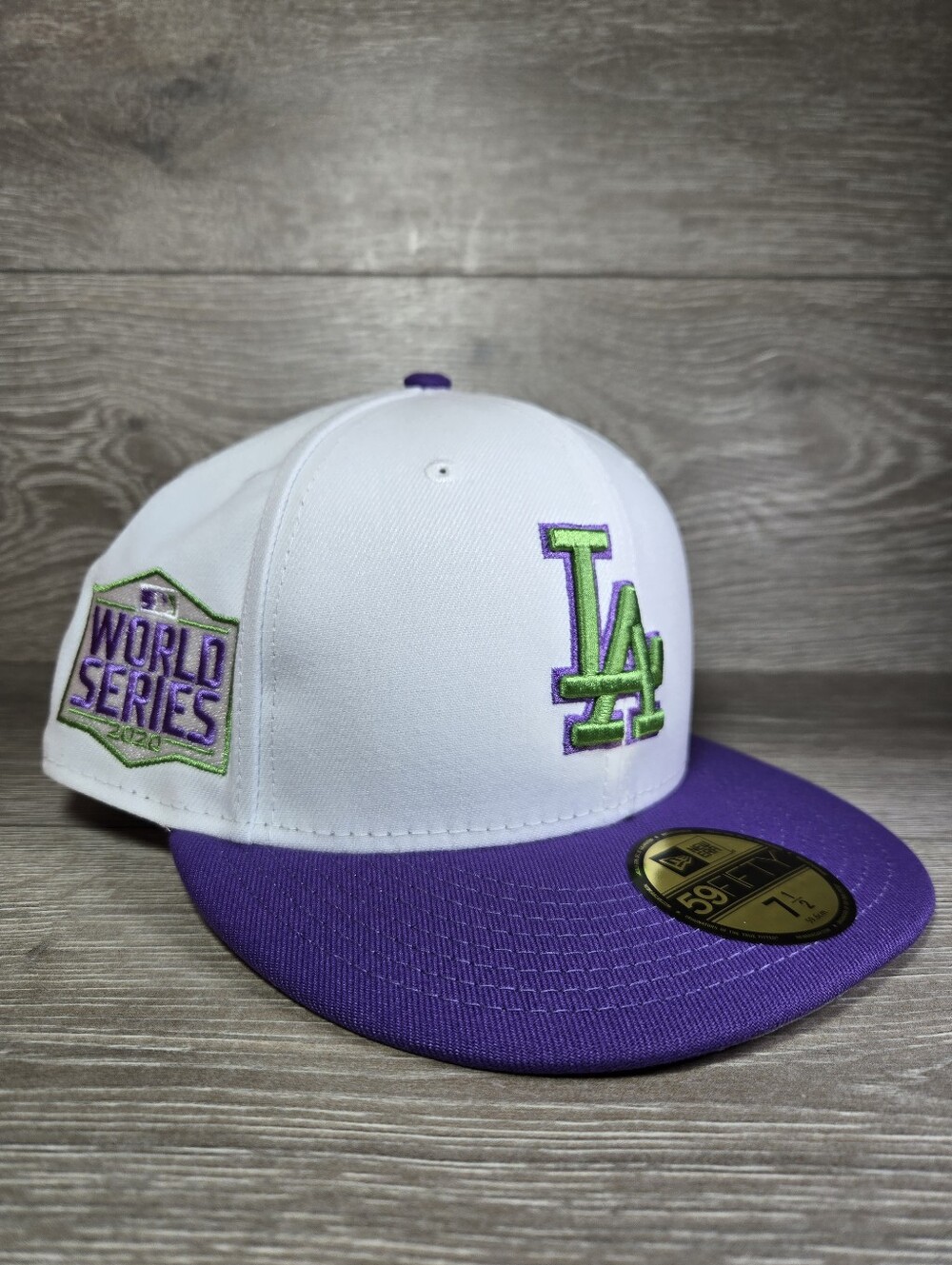Los Angeles Dodgers New Era Fitted 59FIFTY 2020 World Series Size 7 1/2 New